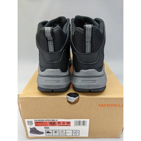 Merrell Men\'s Fullbench Speed Mid Carbon Fiber Toe Construction Boot, Black, 4.5 main image 9